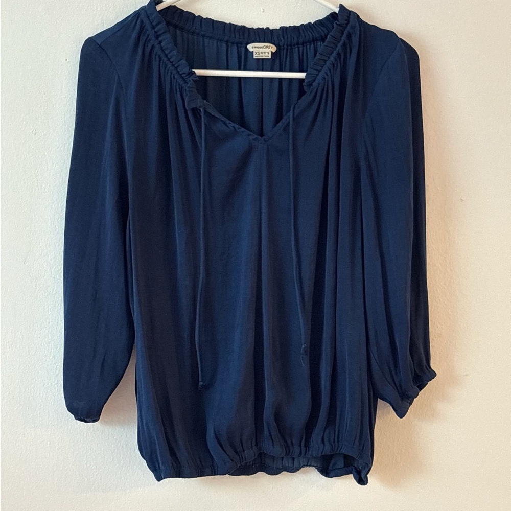 Universal Thread Deep Blue Blouse - image 1